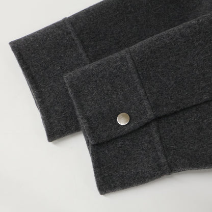 S MaxMara - CUCITO AMANO Double-Faced W-ZIP Collarless Jacket 24290460936 (As New/Domestic Authenticity Guaranteed)