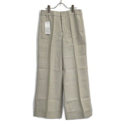 S MaxMara S MaxMara 【新品同款/国内正品】23913112326 亚麻中缝阔腿直筒裤/下装