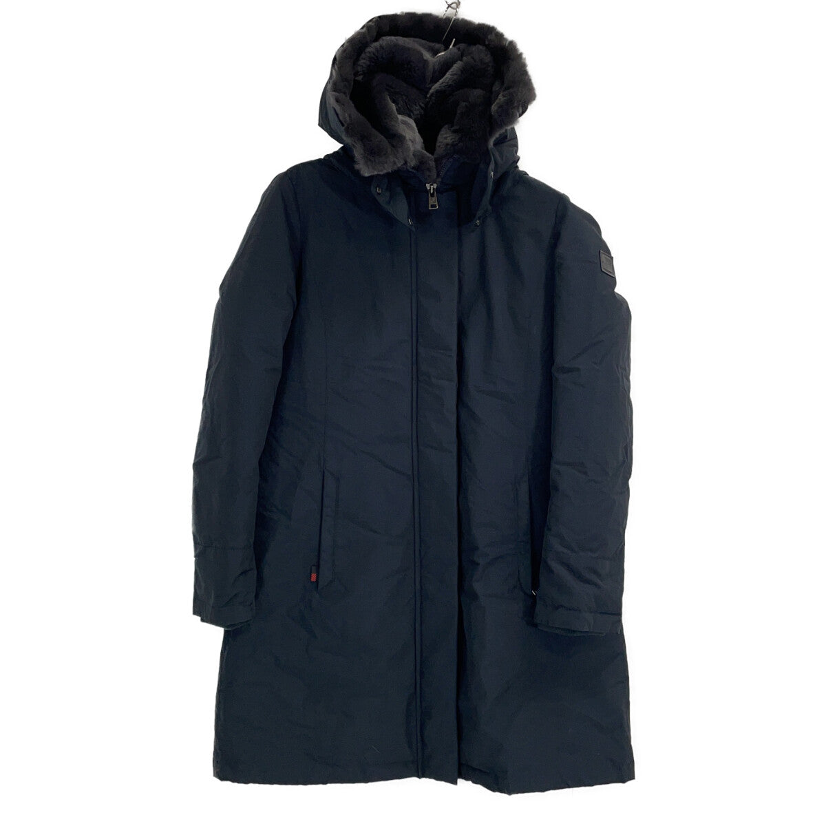 [Excellent Condition/Domestic Authentic] WWCPS2807 BOW BRIDGE Rabbit Fur/Hooded Down Coat M Ladies