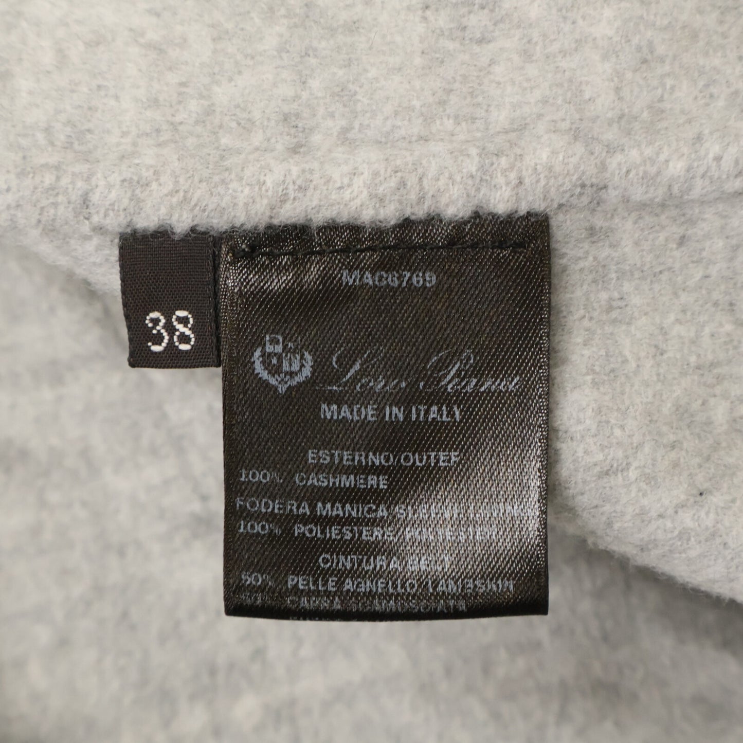 Loro Piana ロロピアーナ 【国内正規】MAC6769 カシミヤ100％ シングル コート