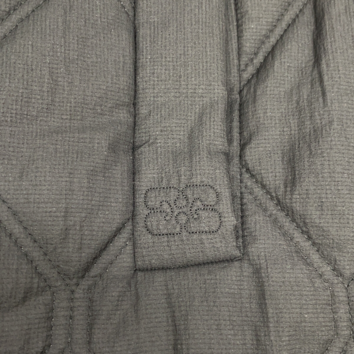 GANNI GANNI 24AW 6747 黑色 Quilt Raglan Midi Coat/绗缝插肩中长款大衣