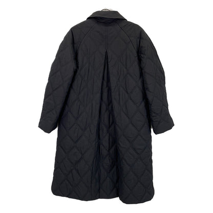 GANNI GANNI 24AW 6747 黑色 Quilt Raglan Midi Coat/绗缝插肩中长款大衣