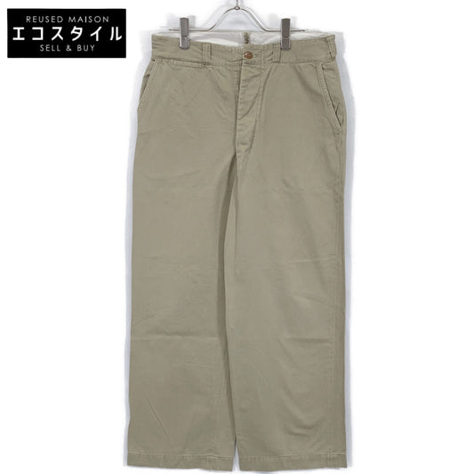 U.S. ARMY 50's Beige Button-fly Chino Trousers Bottoms