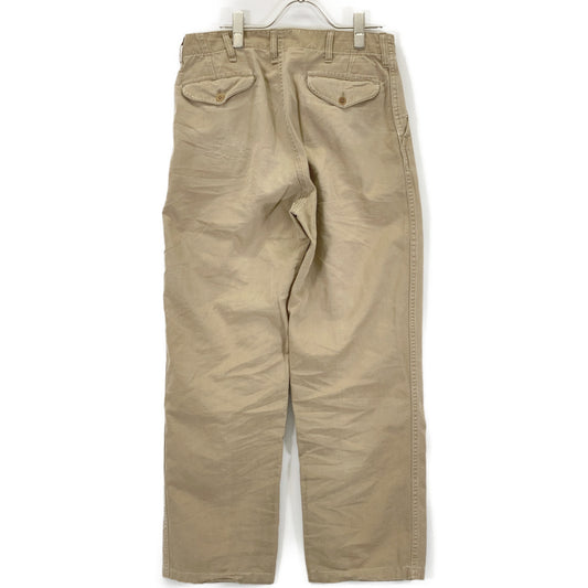 50's Beige Chino Trousers Marine Corps Chino Trousers Chino Pants Bottoms Unmarked Men's