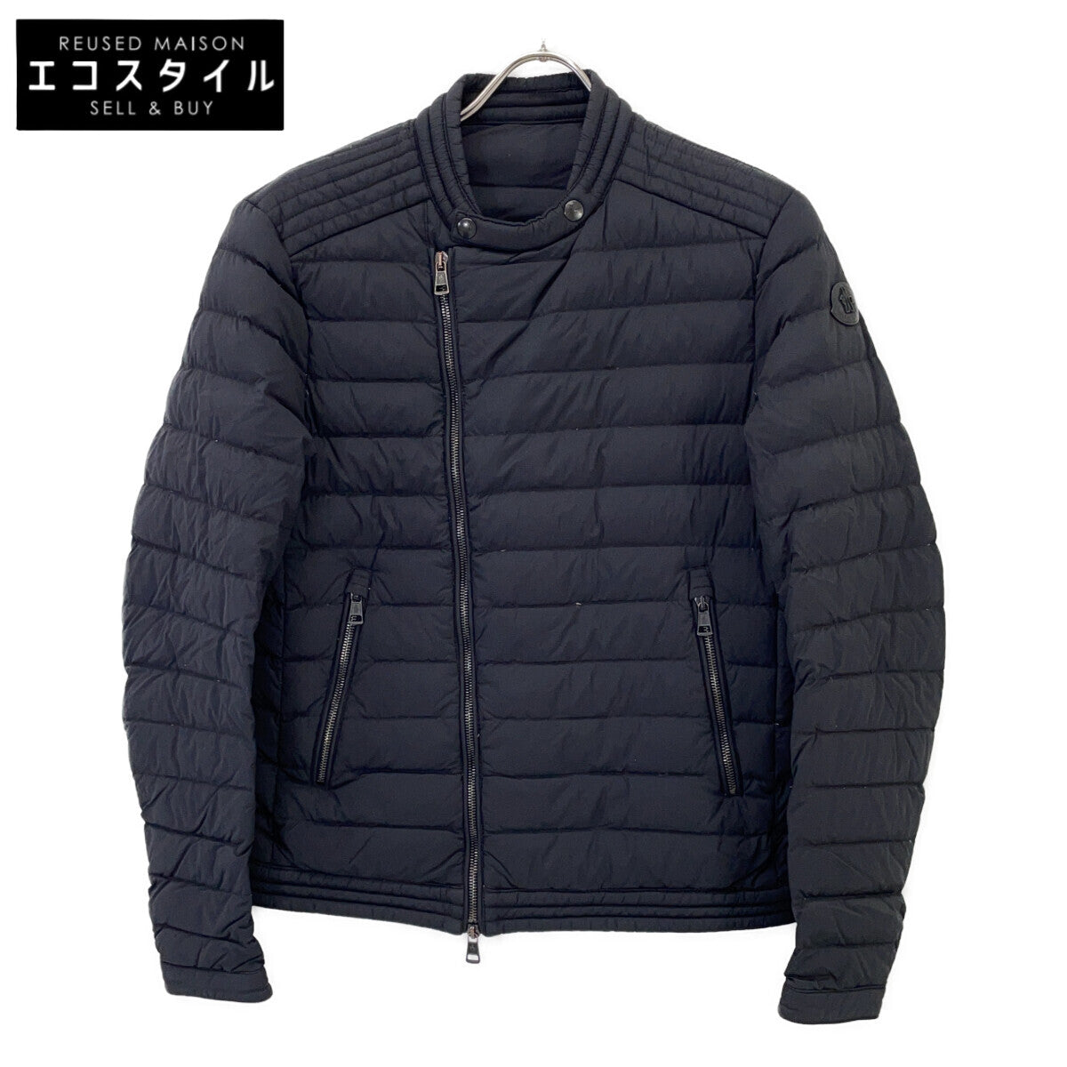 MONCLER モンクレール 16年製 ブラック BRANSON ライダースダウンジャケット ジャケット