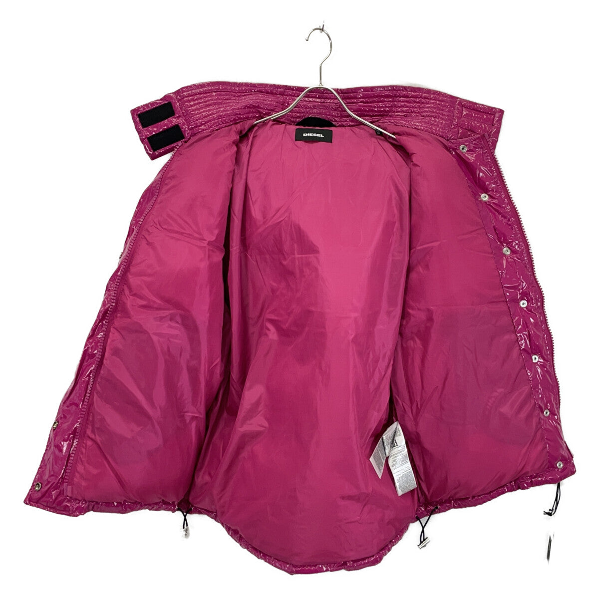 00SXC1 PINK NYLON HOODED DOWN JACKET XXS Ladies