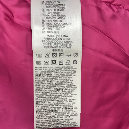 00SXC1 PINK NYLON HOODED DOWN JACKET XXS Ladies