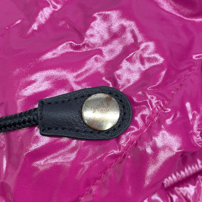 00SXC1 PINK NYLON HOODED DOWN JACKET XXS Ladies