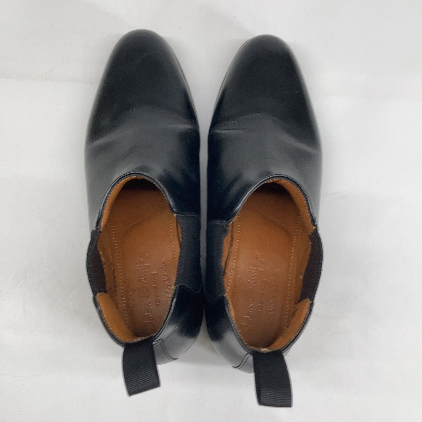 98677 1428Last Calf Leather Side Gore Boots Shoes 4 Women's