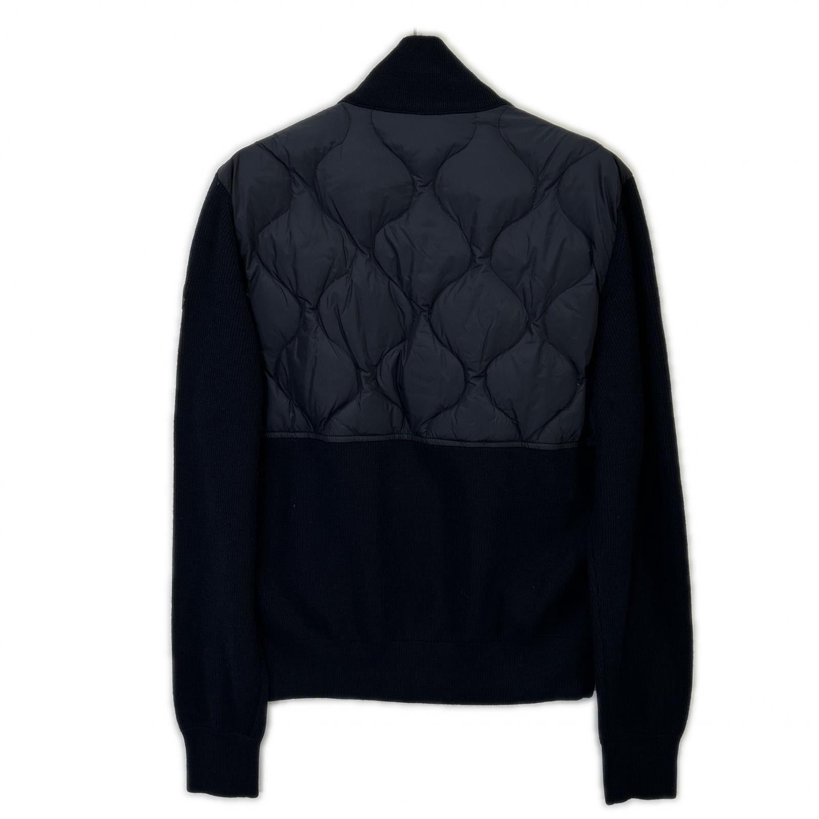 NAVY MAGLIONE TRICOT CARDIGAN Knit Switching Down Jacket Jacket M Men's
