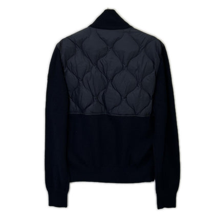 NAVY MAGLIONE TRICOT CARDIGAN Knit Switching Down Jacket Jacket M Men's