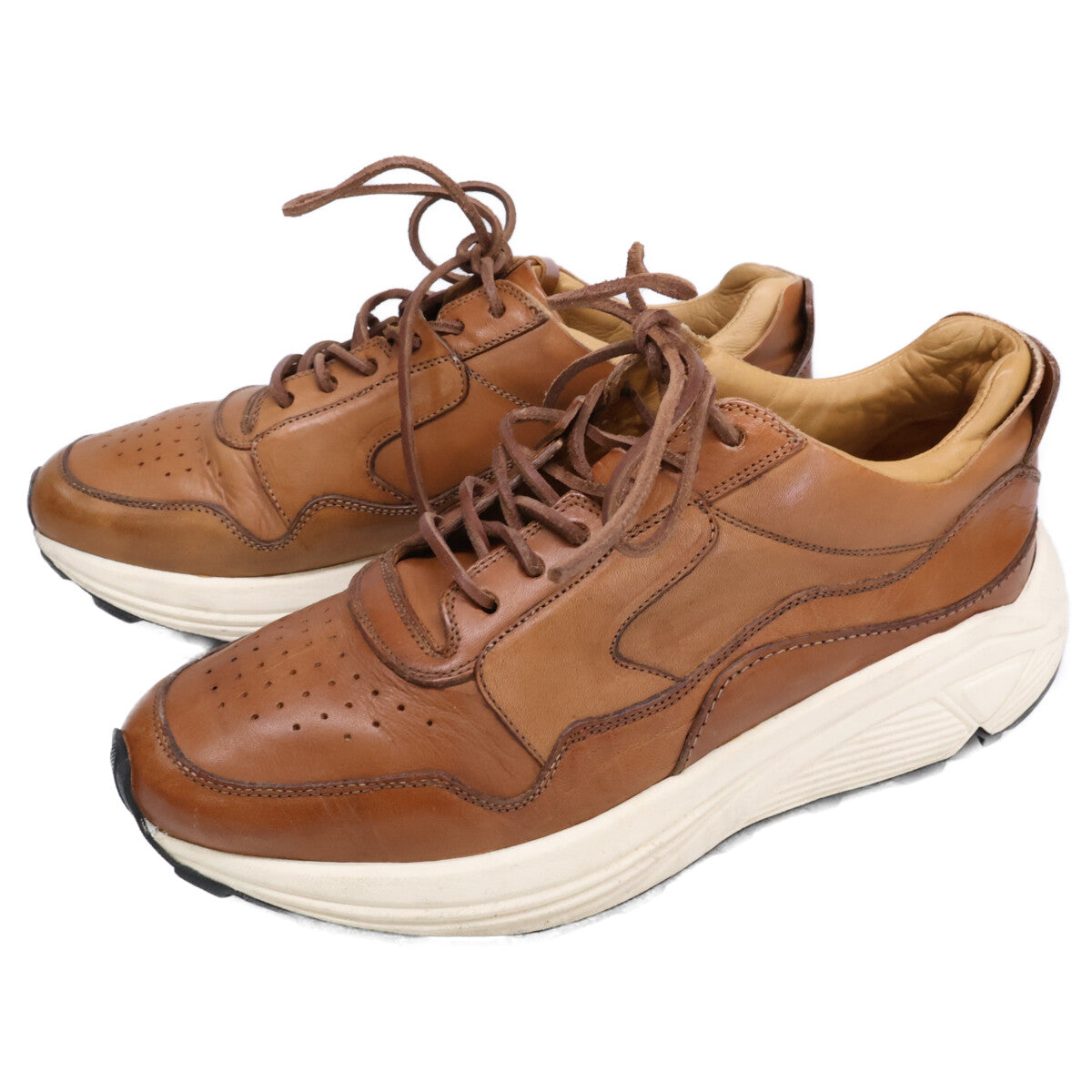 BUTTERO B8020 VINCI Vibram Sole Leather Low-Cut Sneakers/Shoes