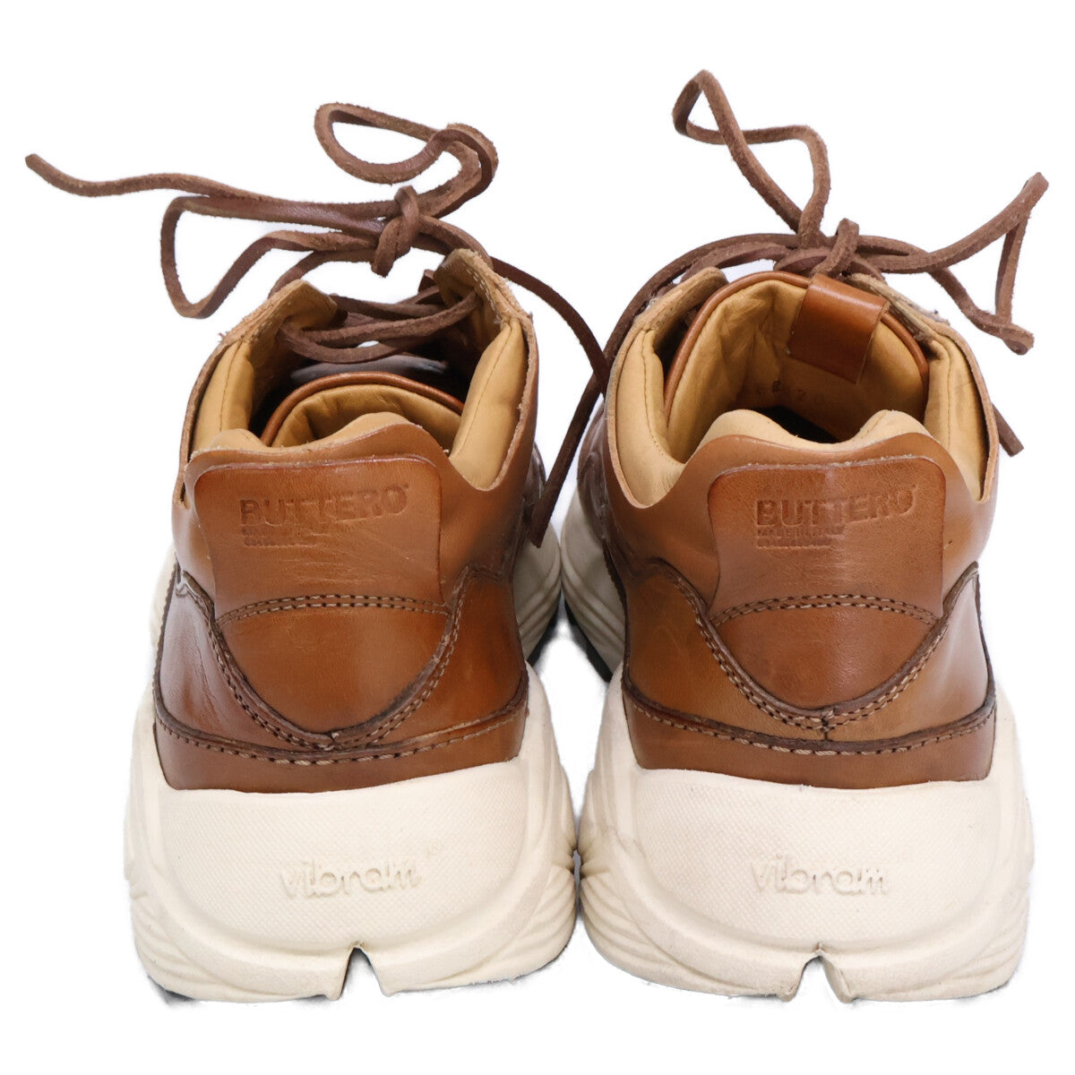 BUTTERO B8020 VINCI Vibram Sole Leather Low-Cut Sneakers/Shoes