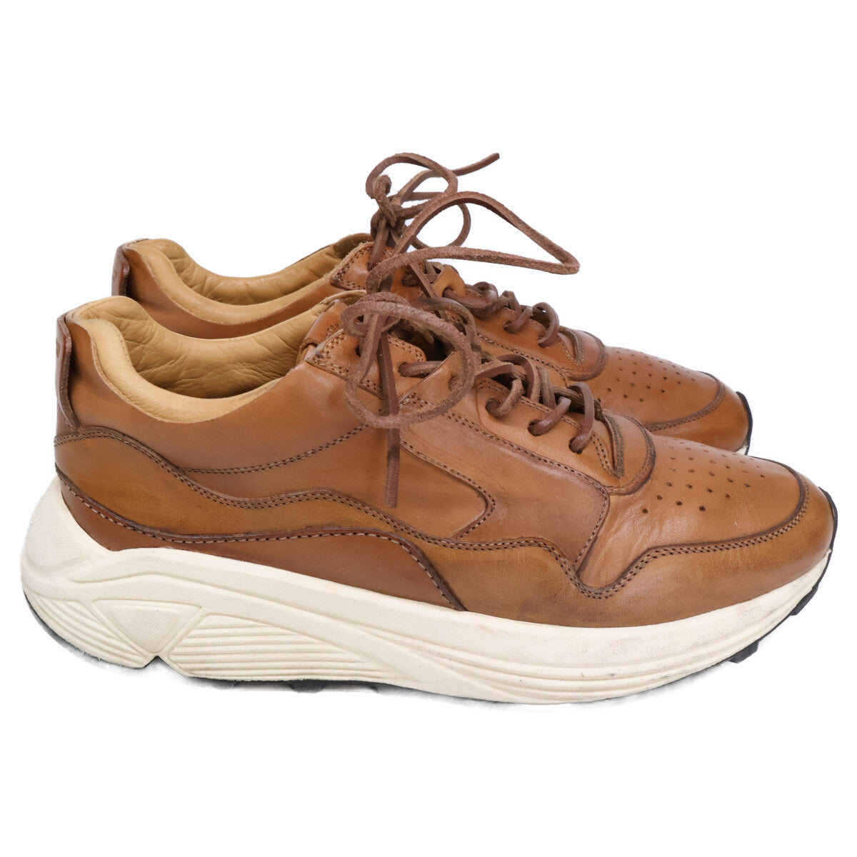 BUTTERO B8020 VINCI Vibram Sole Leather Low-Cut Sneakers/Shoes