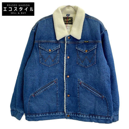 [×6(ROKU)] WS9274 Blue Denim Boa Jacket M Men's