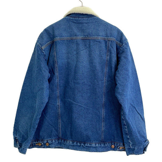 【×6(ROKU)】WS9274 ﾌﾞﾙｰ DENIM BOA JACKET ﾃﾞﾆﾑﾎﾞｱｼﾞｬｹｯﾄ ジャケット M メンズ