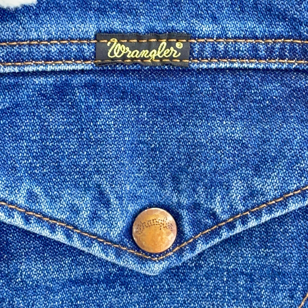 [×6(ROKU)] WS9274 Blue Denim Boa Jacket M Men's