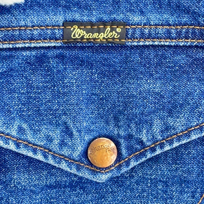 [×6(ROKU)] WS9274 Blue Denim Boa Jacket M Men's