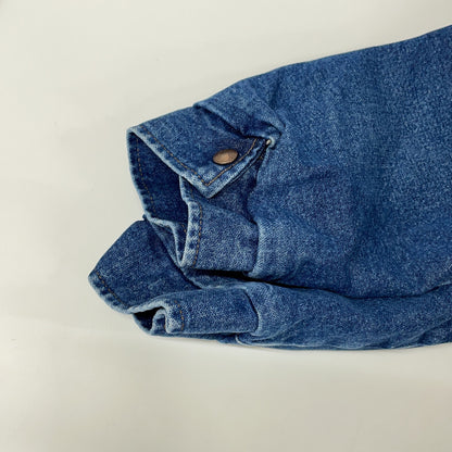 [×6(ROKU)] WS9274 Blue Denim Boa Jacket M Men's