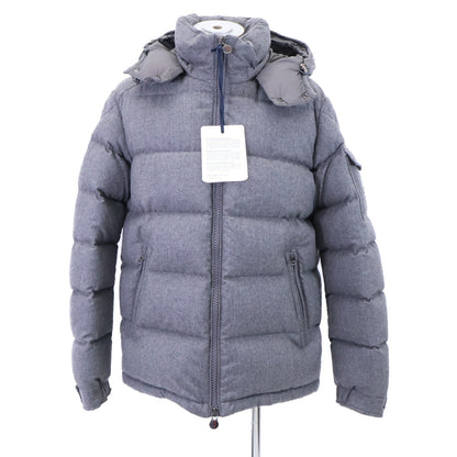 [As good as new] MONTGENEVRE Wool Hooded Down Jacket 4 Men's