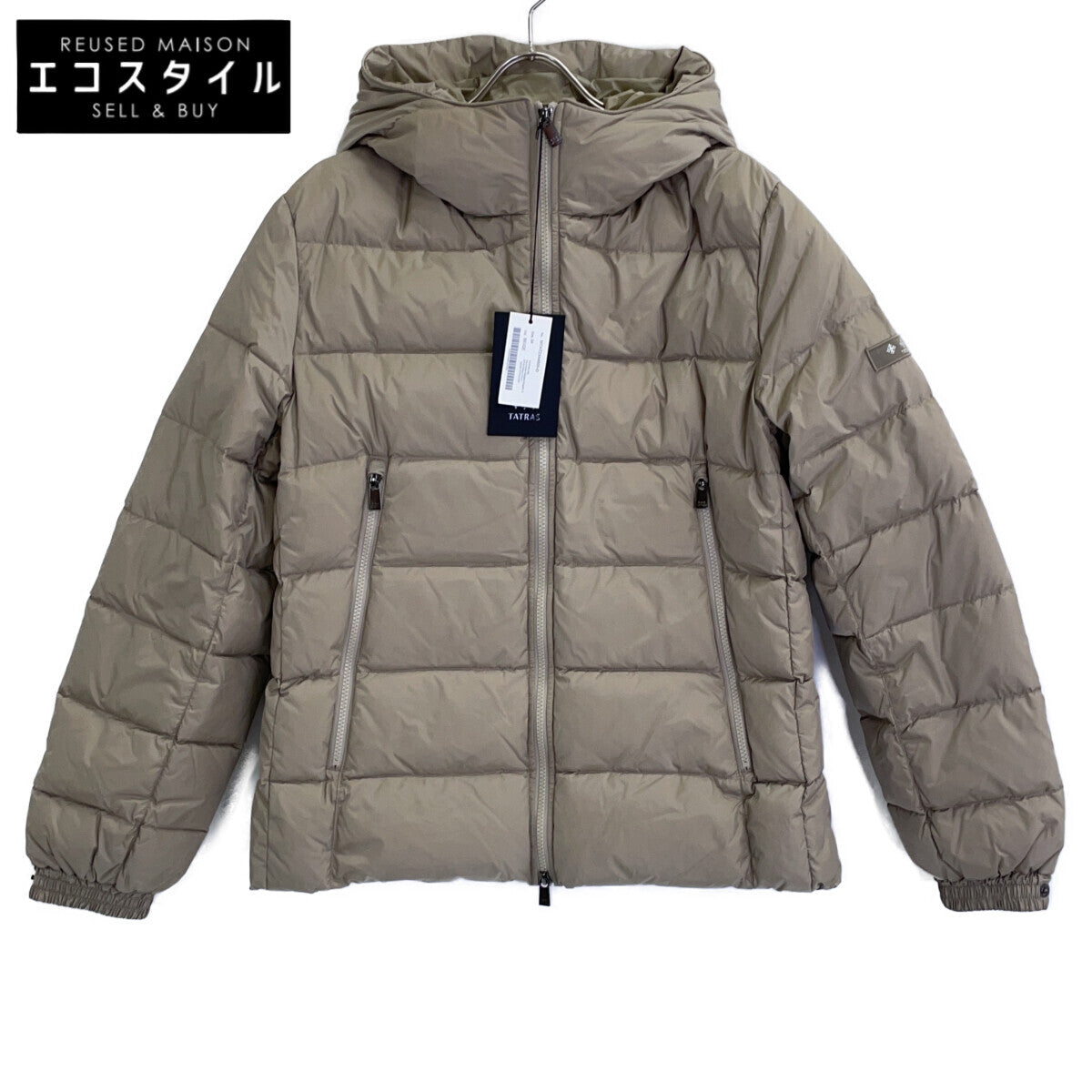 TATRAS タトラス 23AW MTAT23A4905-D MADHI/マーディ ベージュ ナイロン フーデッドダウンジャケット ジャケット