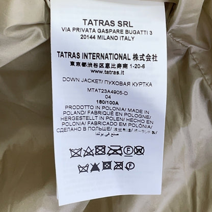 TATRAS タトラス 23AW MTAT23A4905-D MADHI/マーディ ベージュ ナイロン フーデッドダウンジャケット ジャケット