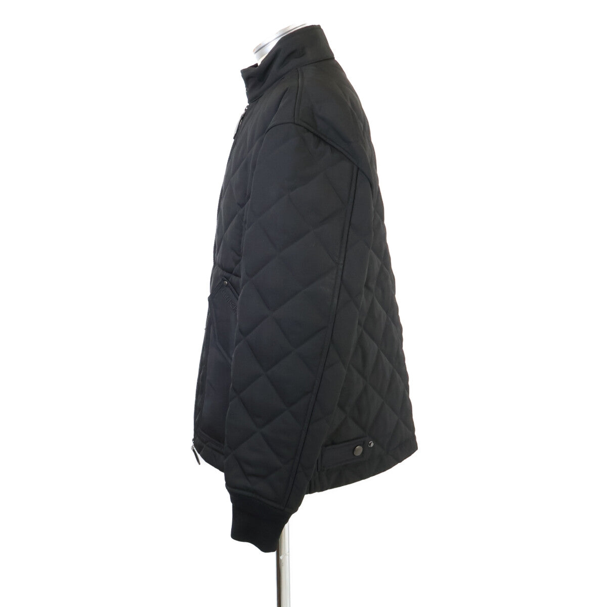 BURBERRY 【Excellent condition/Domestic authorized】8047934 vintage check lining logo-embroidered W-ZIP quilted jacket jacket