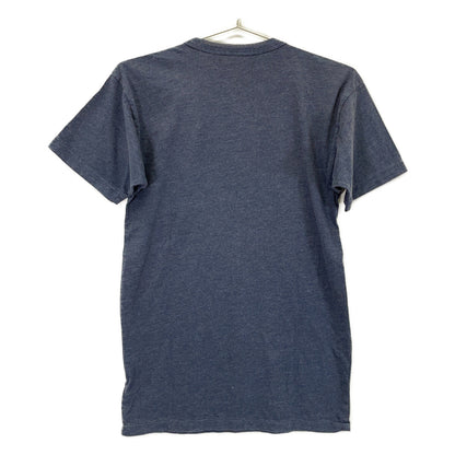 RRL Double RL 782857066001 Navy Cotton Blend Garment-Dyed Graphic Short-Sleeve Cut-and-Sew Top