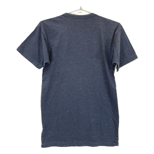 RRL Double RL 782857066001 Navy Cotton Blend Garment-Dyed Graphic Short-Sleeve Cut-and-Sew Top