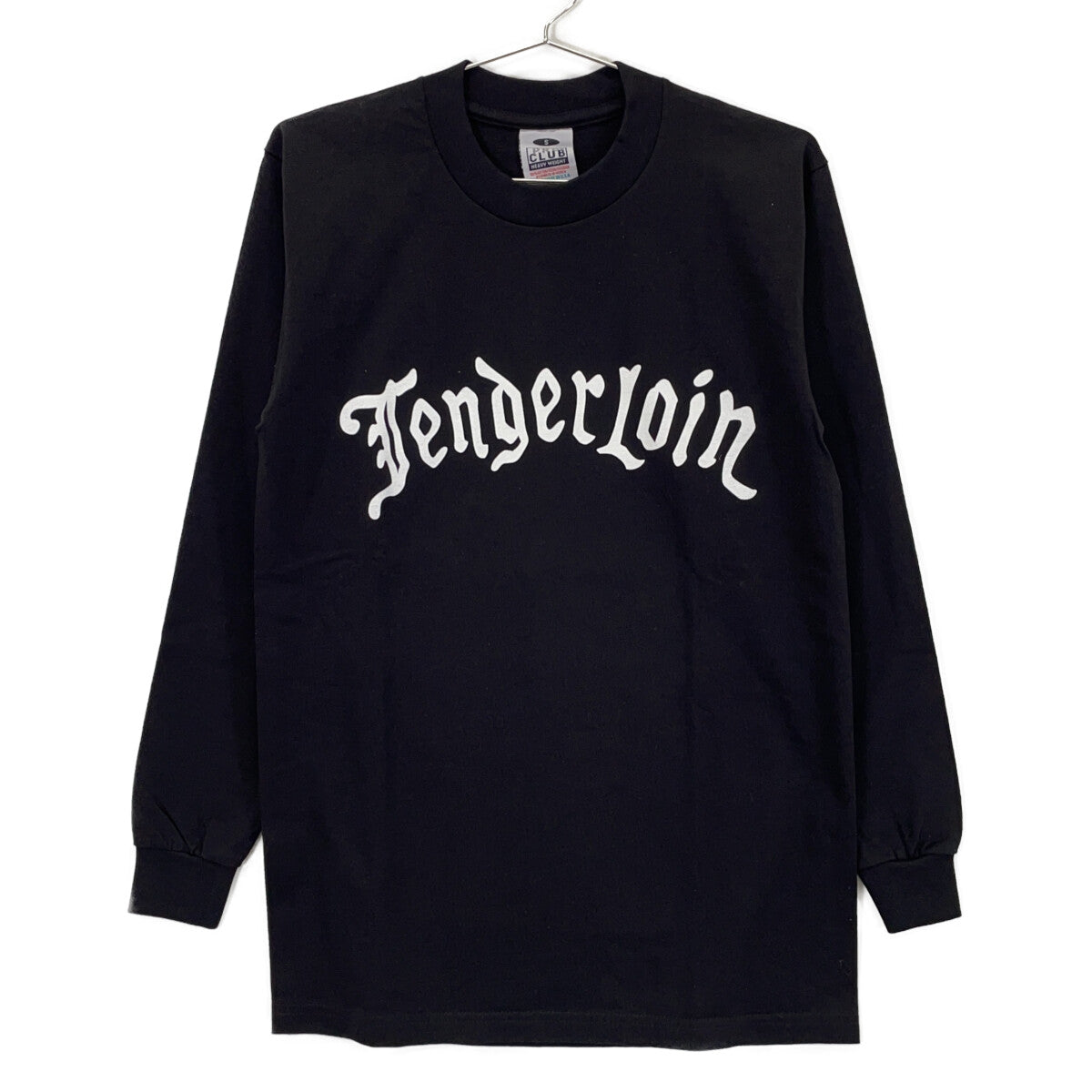 TENDERLOIN テンダーロイン 22SS ブラック×ホワイト コットン フロントロゴ Tee L/S OE ロングスリーブカットソー トップス