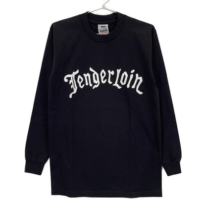 TENDERLOIN テンダーロイン 22SS ブラック×ホワイト コットン フロントロゴ Tee L/S OE ロングスリーブカットソー トップス