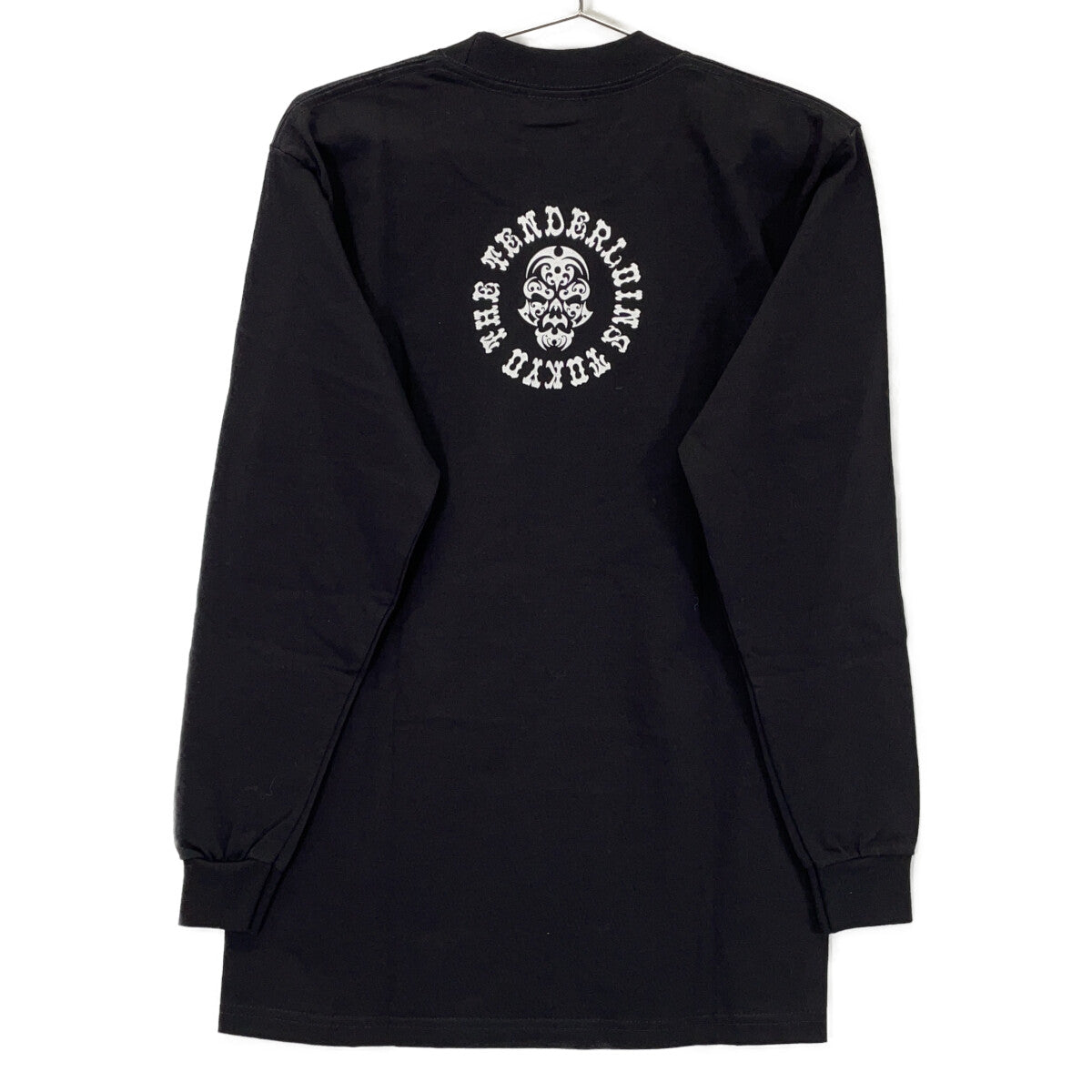 TENDERLOIN テンダーロイン 22SS ブラック×ホワイト コットン フロントロゴ Tee L/S OE ロングスリーブカットソー トップス