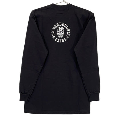 TENDERLOIN テンダーロイン 22SS ブラック×ホワイト コットン フロントロゴ Tee L/S OE ロングスリーブカットソー トップス