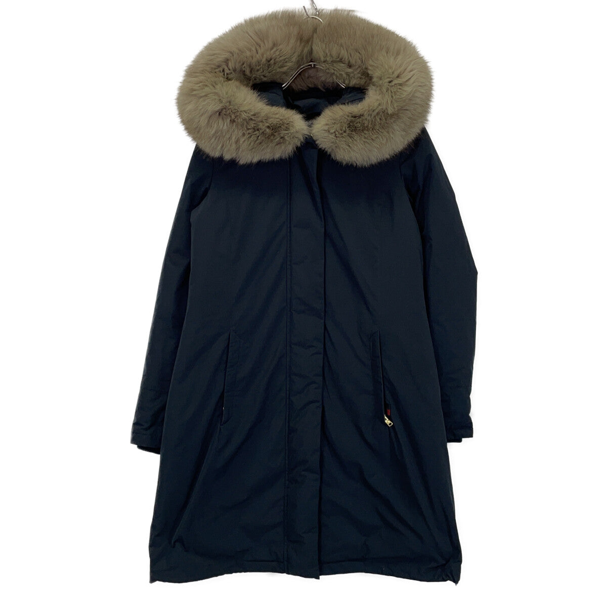 [IENA Special Order] WWCPS2863 Navy BOW BRIDGE Fox Fur Hooded Down Coat XS Men's