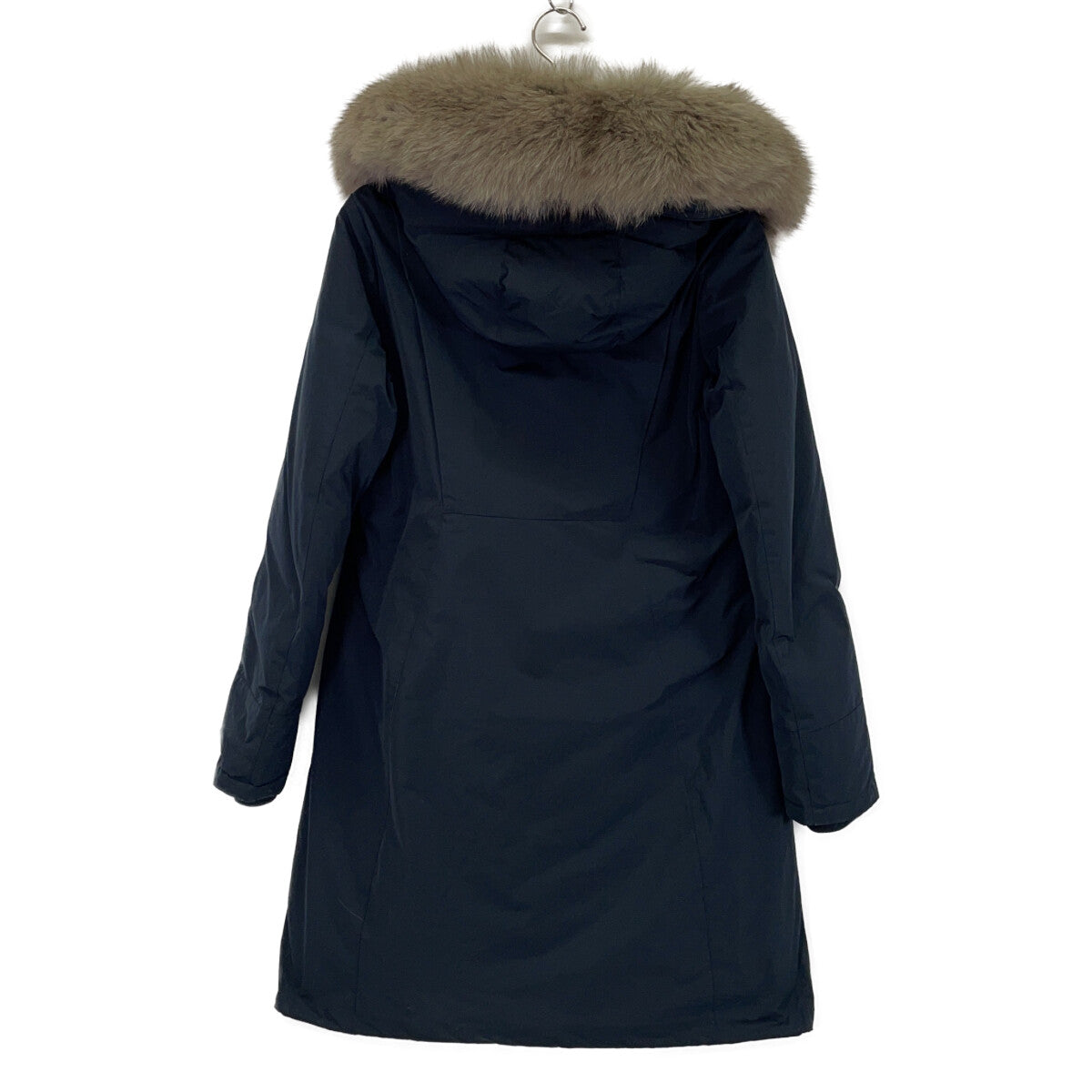 WOOLRICH 【IENA exclusive】WWCPS2863 navy BOW BRIDGE down coat with fox-fur hood