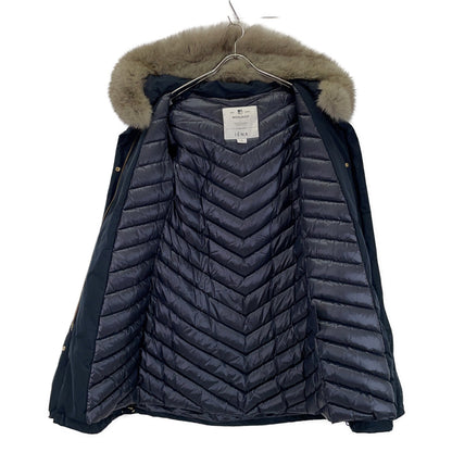 WOOLRICH ウールリッチ 【IENA別注】WWCPS2863 ネイビー BOW BRIDGE フォックスファー フード付きダウンコート コート