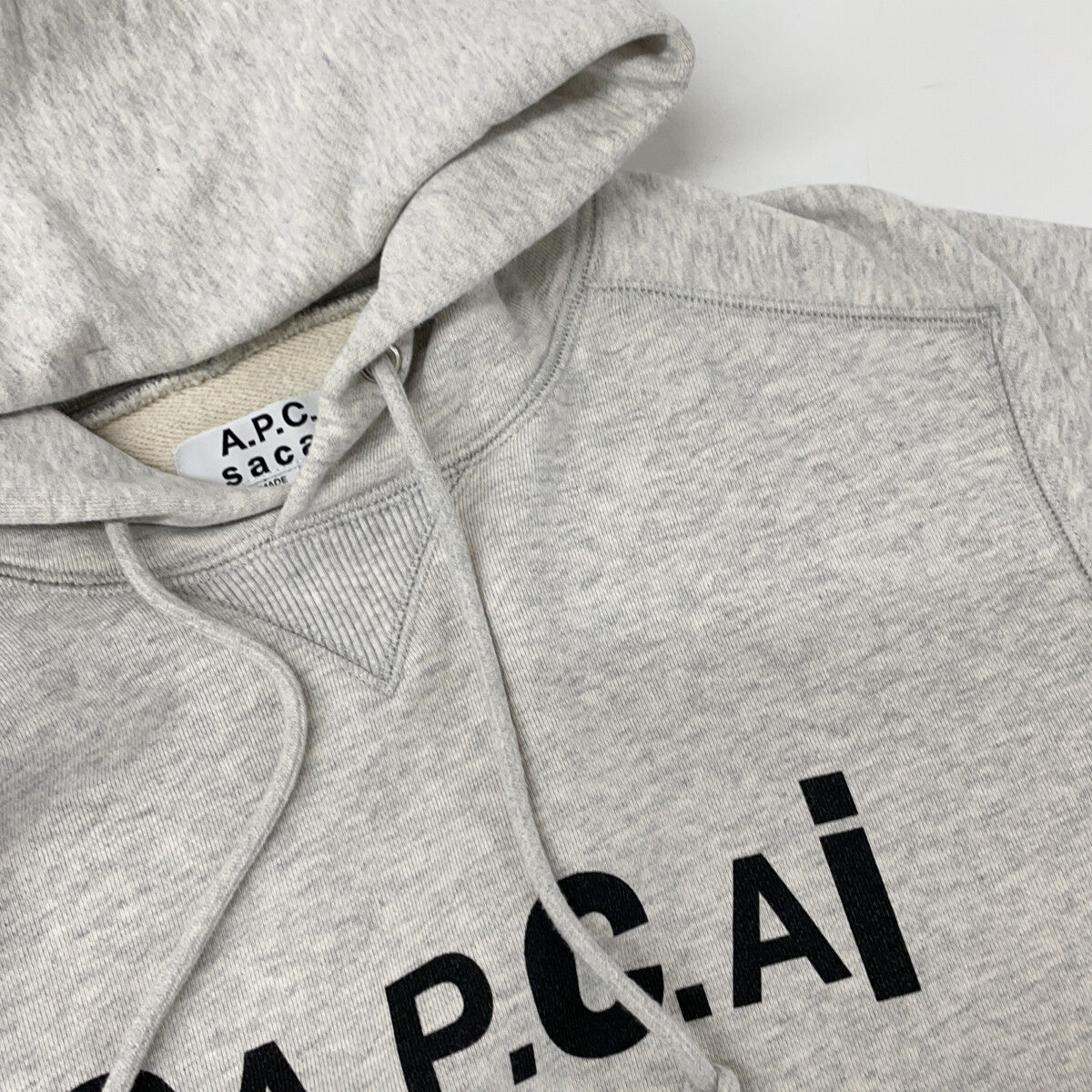A.P.C. アーペーセー 【×sacai】M27655 グレー HOODIE TAIYO サイド