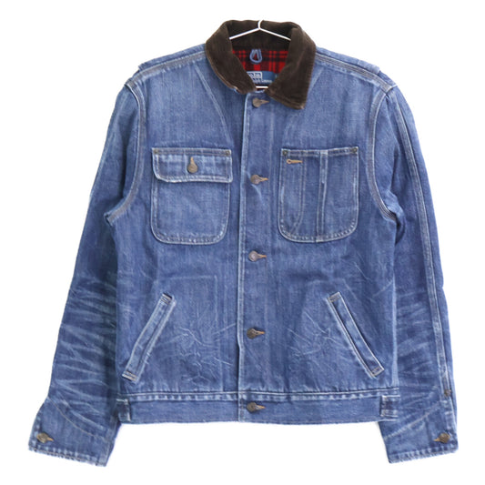 POLO RALPH LAUREN ポロ ラルフローレン 12798 裏地チェック コーデュロイカラー デニム ワークジャケット ジャケット