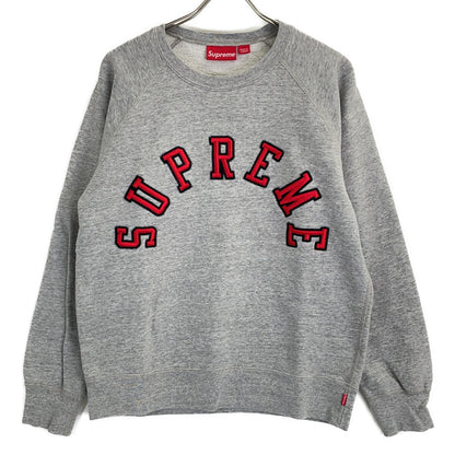 Supreme Supreme 灰色 Arc Logo Crewneck 弧形徽标圆领衫 上衣 M 男士