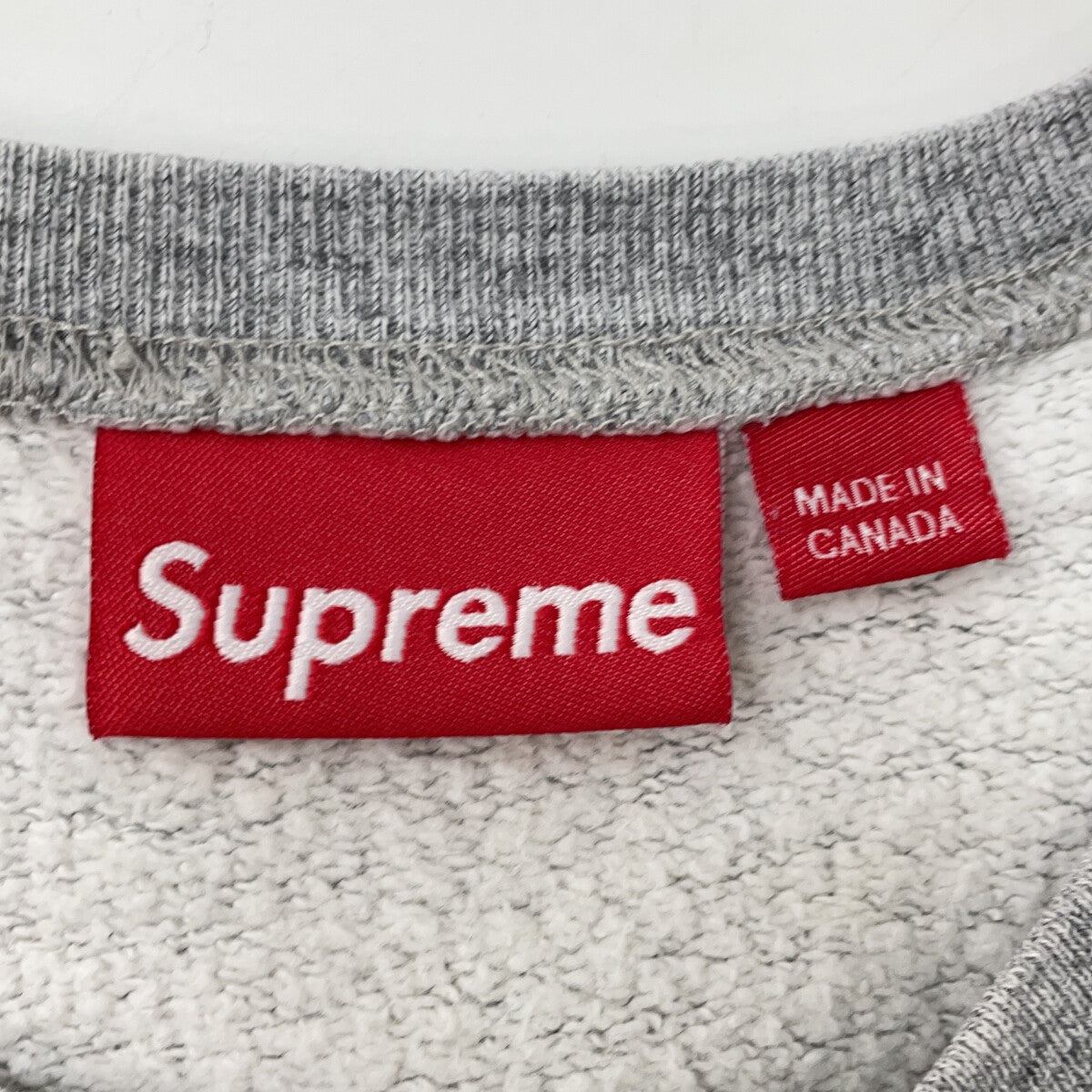 Supreme Supreme 灰色 Arc Logo Crewneck 弧形徽标圆领衫 上衣 M 男士