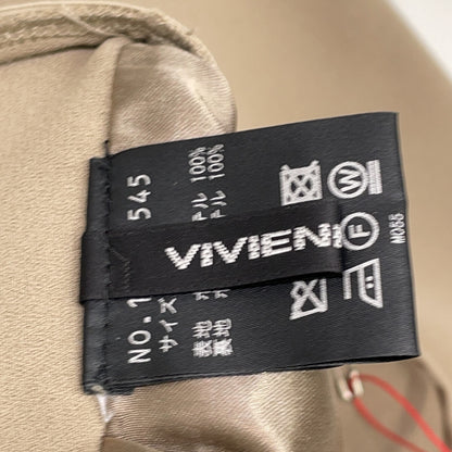 VIVIENNE TAM ヴィヴィアンタム 25年製 ベージュ クロスオールインワン ドレス スーツ セットアップ