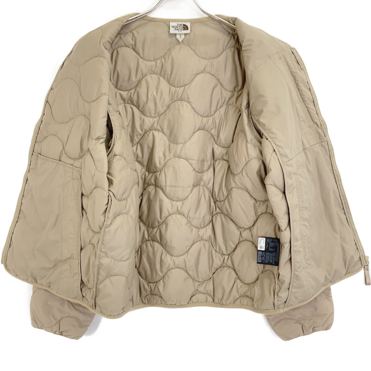 THE NORTH FACE ノースフェイス NJ3NP56K ベージュ FACE ESSENTIAL LIGHT T JACKET キルティングノーカラージャケット ジャケット