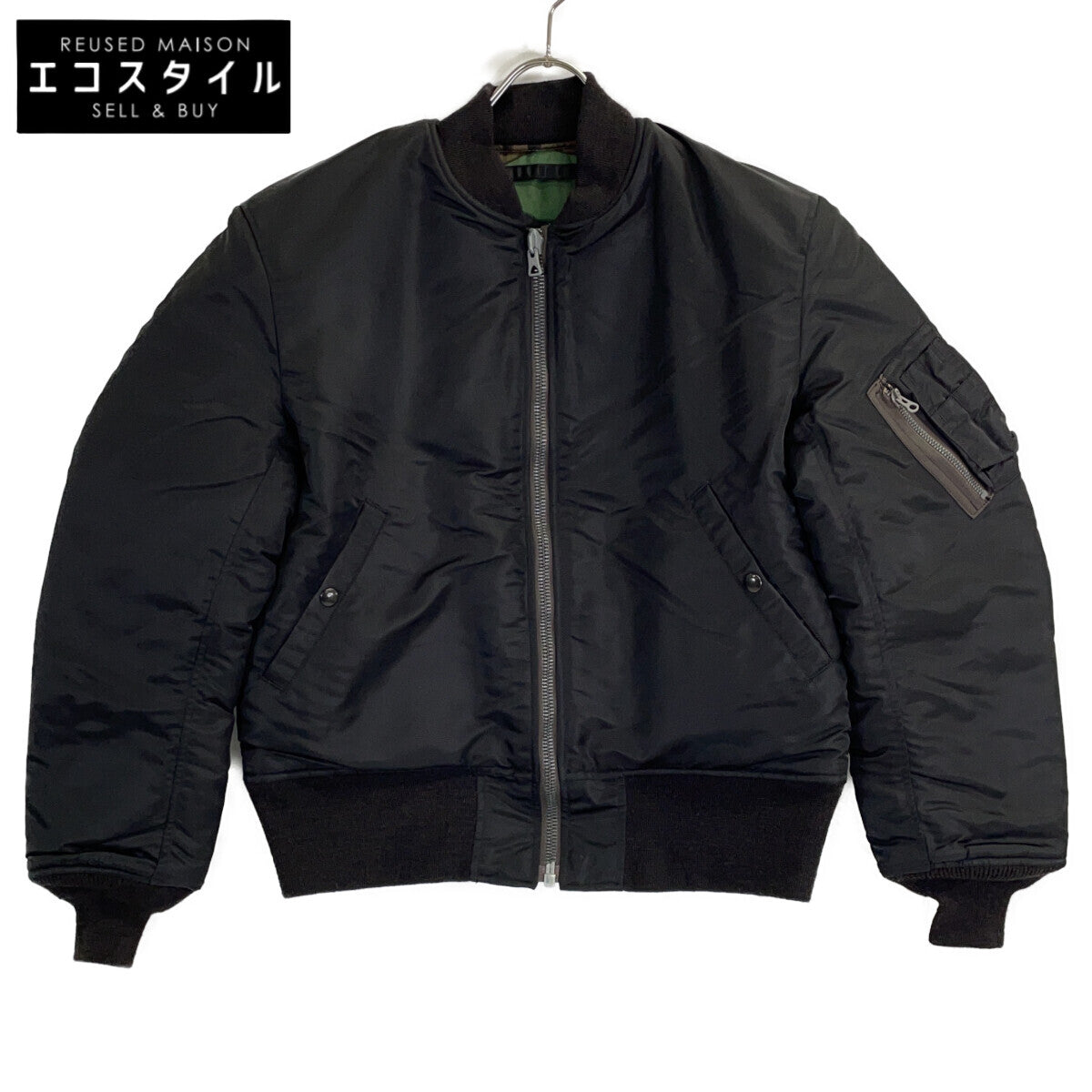 BUZZ RICKSON'S Buzz Rickson's 黑色×迷彩 WILLIAM GIBSON COLLECTION MA-1 D-TYPE 夹克 L