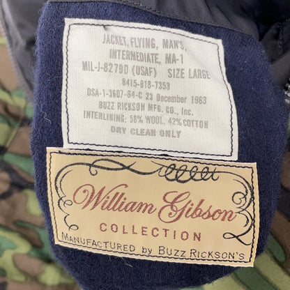 BUZZ RICKSON'S Buzz Rickson's 黑色×迷彩 WILLIAM GIBSON COLLECTION MA-1 D-TYPE 夹克 L