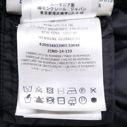 MONCLER 420934933905 nylon HERMINE/Hermine down coat coat