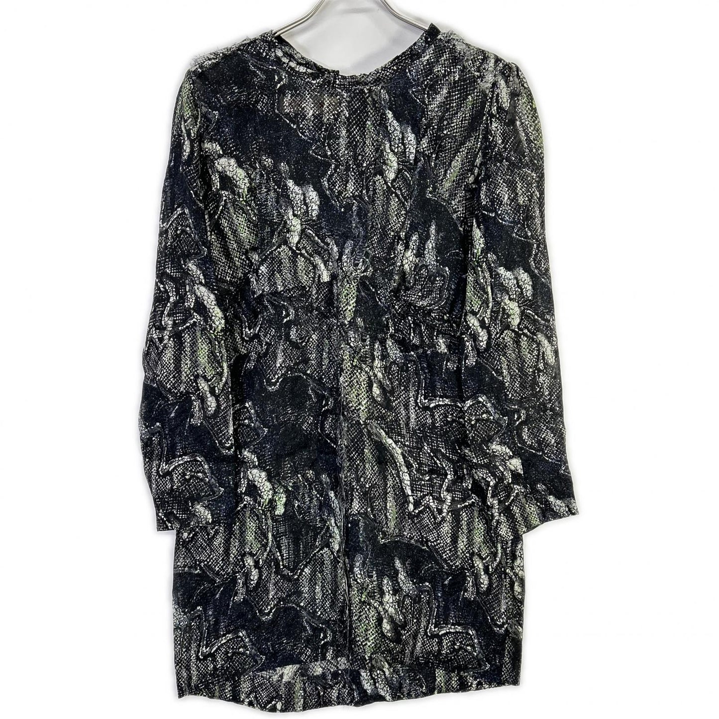 MARNI マルニ ブラック×グリーン 総柄プリントワンピース ワンピース
