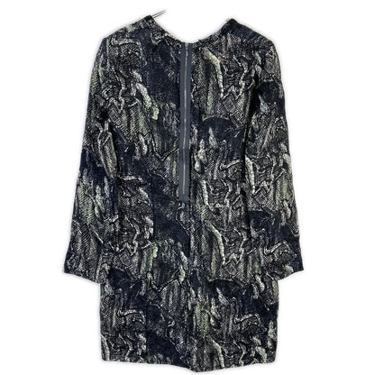 MARNI マルニ ブラック×グリーン 総柄プリントワンピース ワンピース