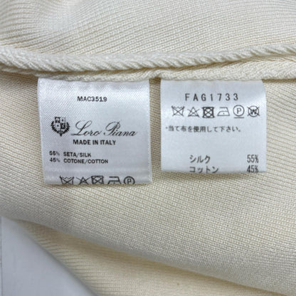 Loro Piana ロロピアーナ FAG1733 アイボリー シルク×コットン テーラードジャケット ジャケット