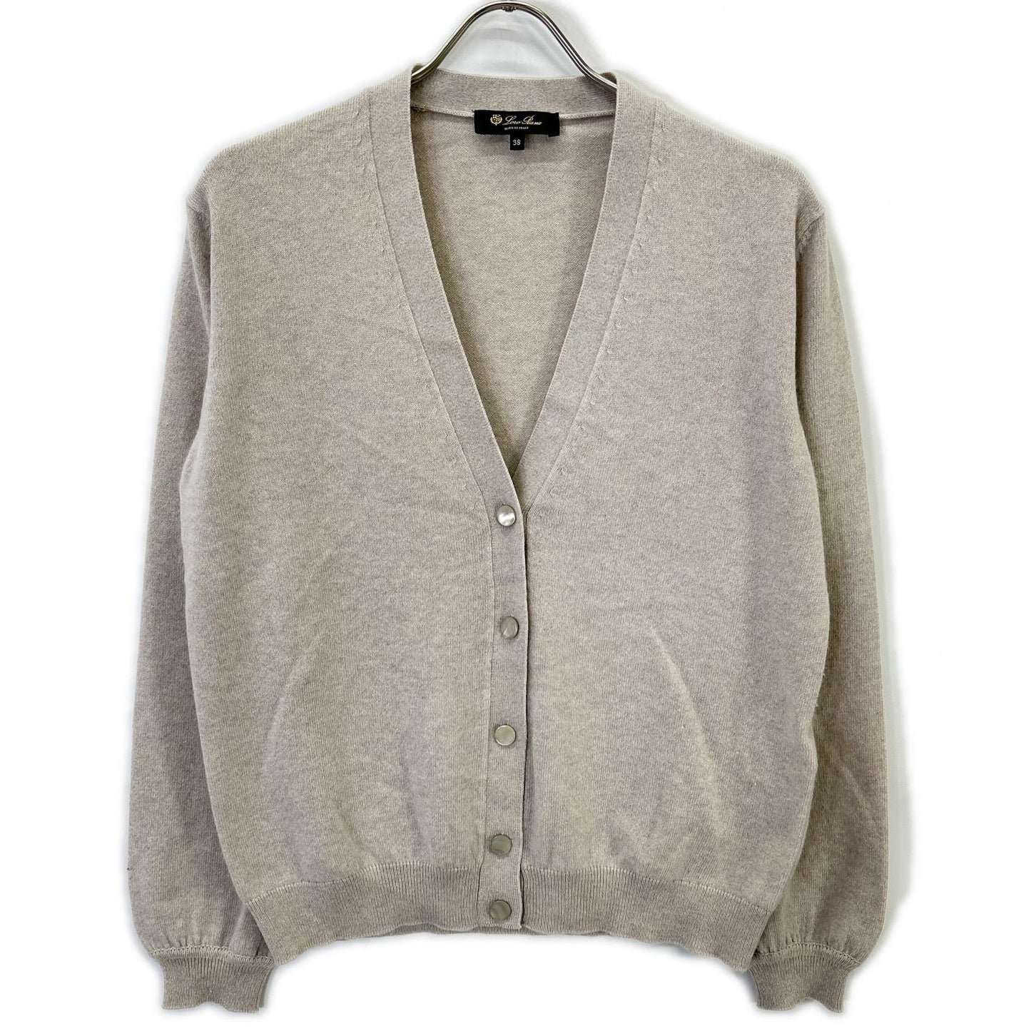 Loro Piana ロロピアーナ FAN3972 ライトベージュ カシミヤ×シルク カーディガン トップス