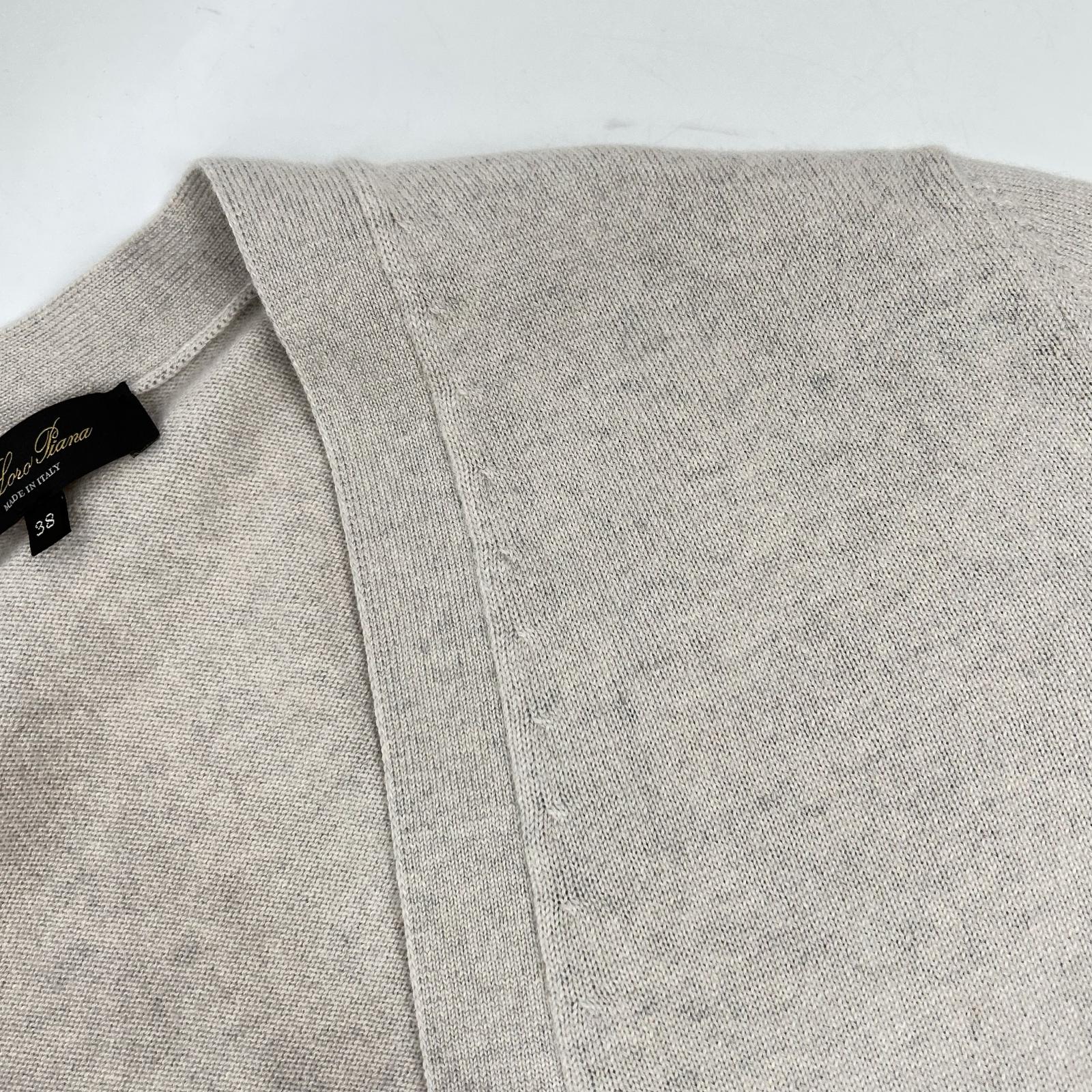 Loro Piana ロロピアーナ FAN3972 ライトベージュ カシミヤ×シルク カーディガン トップス
